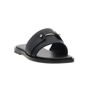 $845 Christian Louboutin Chambelimule Donna Leather Slide Sandal Black 42 US 12